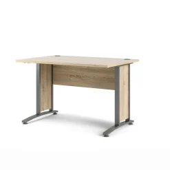 Kantoorbureau Prima Zilvergrijs Staal Naturel 120x80cm - Giga Living