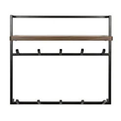 Kapstok Air Solid 2x6 Haken Acaciahout Bruin - Giga Meubel