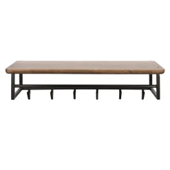 Kapstok Edge Curve 6 Haken Acaciahout Bruin - Giga Meubel