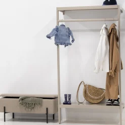 Kapstok Manoué Beige 100cm - Giga Meubel