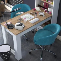 Kaptafel Balgoze Walnoot/Wit