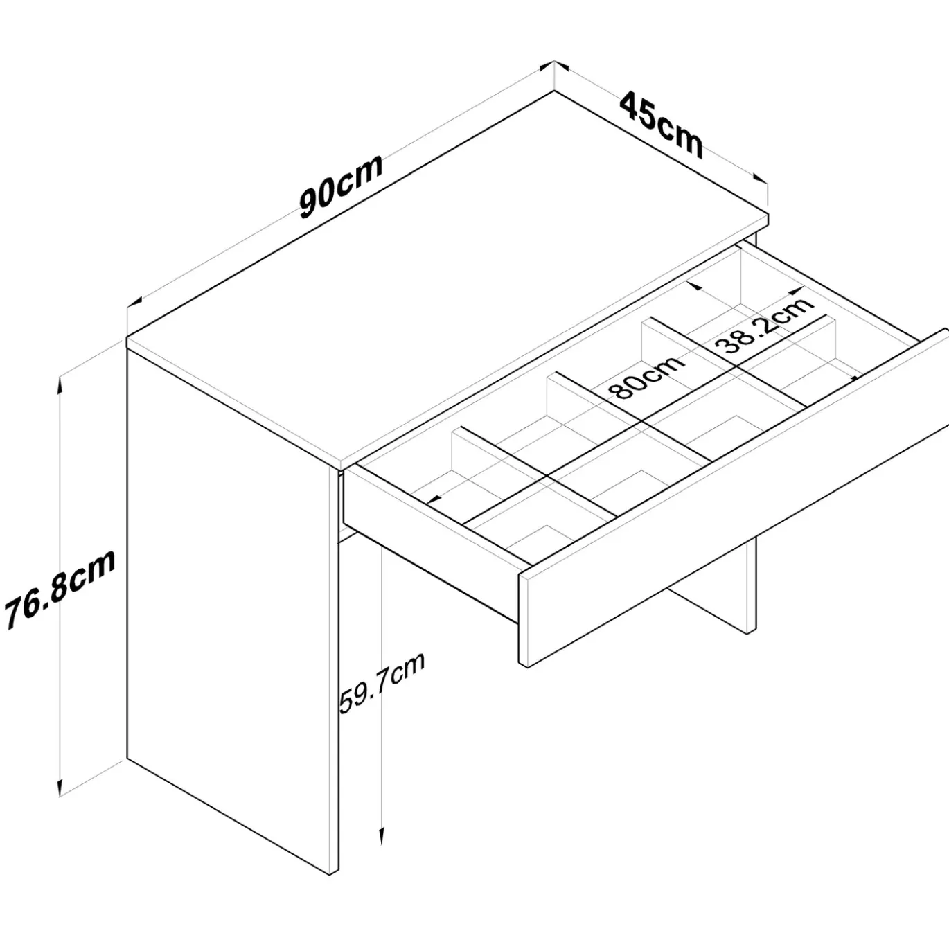Kaptafel Bengisu Wit