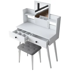 Kaptafel Bulon Wit Incl. Kruk