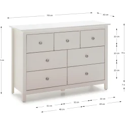 Kast Berna 4L3L Wit - Giga Meubel