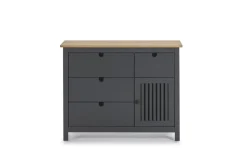 Kast Bruna 3L1dr1d Wax/grijs Antraciet - Giga Meubel