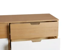 Kast Cusco 6dr Wax/t, Grijs-wit - Giga Meubel
