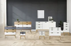 Kast Cusco 6dr Wax/t, Grijs-wit - Giga Meubel