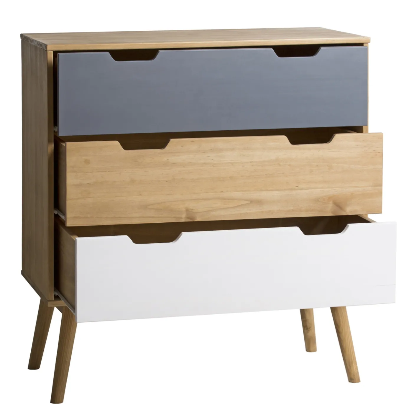 Kast Cusco 3L Wax/t, Grijs-wit - Giga Meubel
