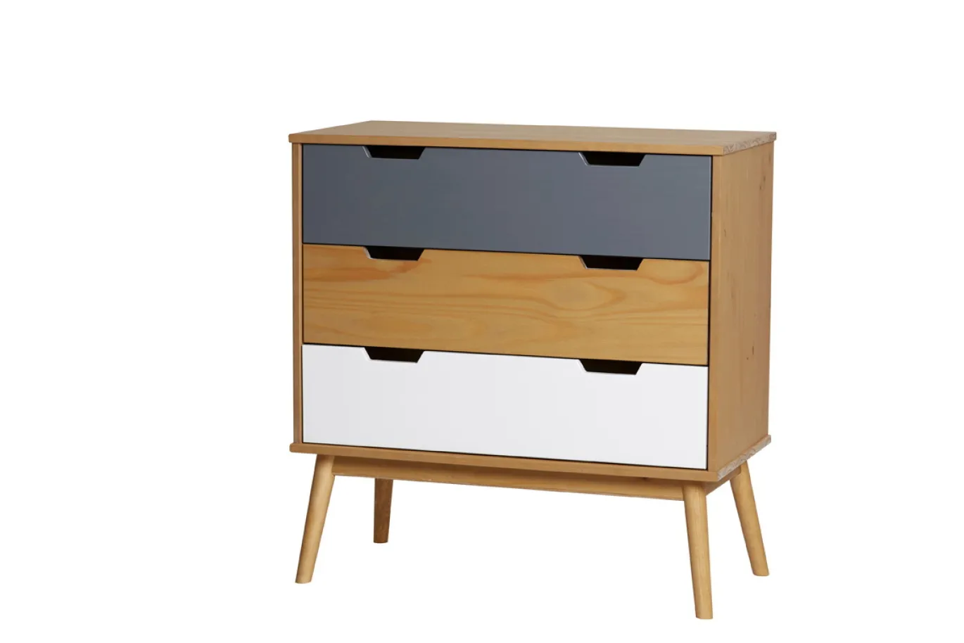 Kast Cusco 3L Wax/t, Grijs-wit - Giga Meubel