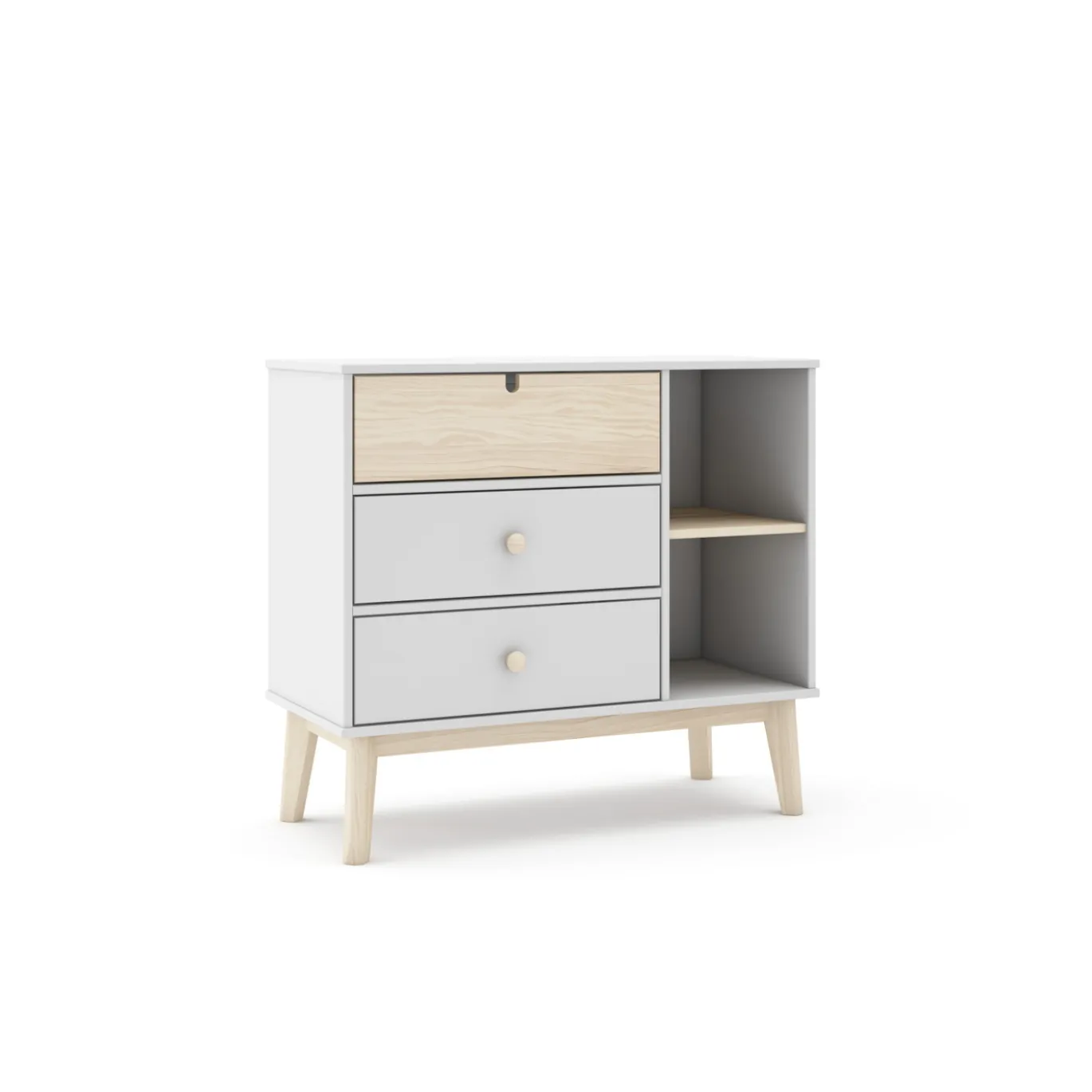 Kast Estefania 3L2v Wit Wax - Giga Meubel