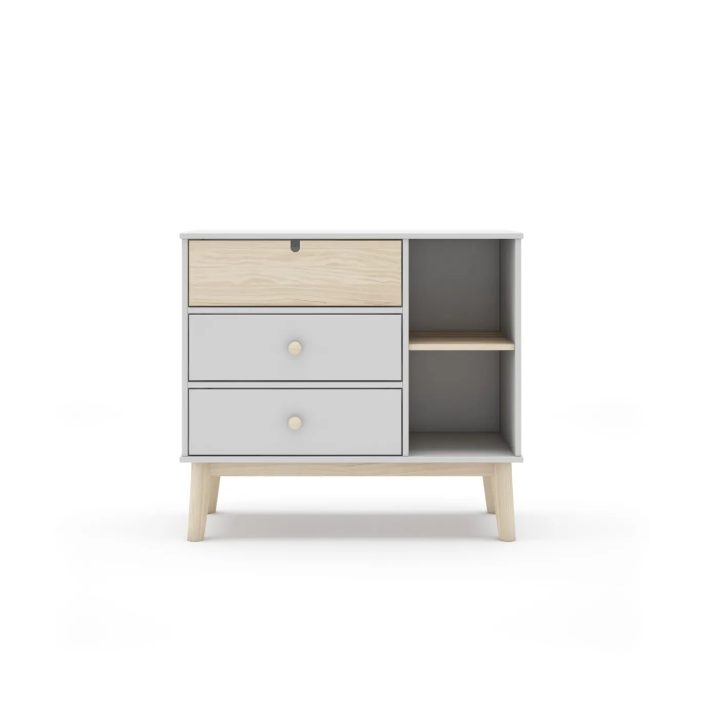Kast Estefania 3L2v Wit Wax - Giga Meubel