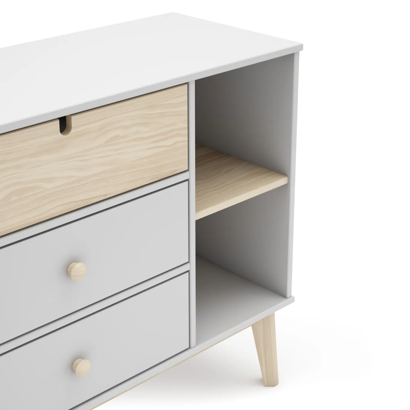 Kast Estefania 3L2v Wit Wax - Giga Meubel