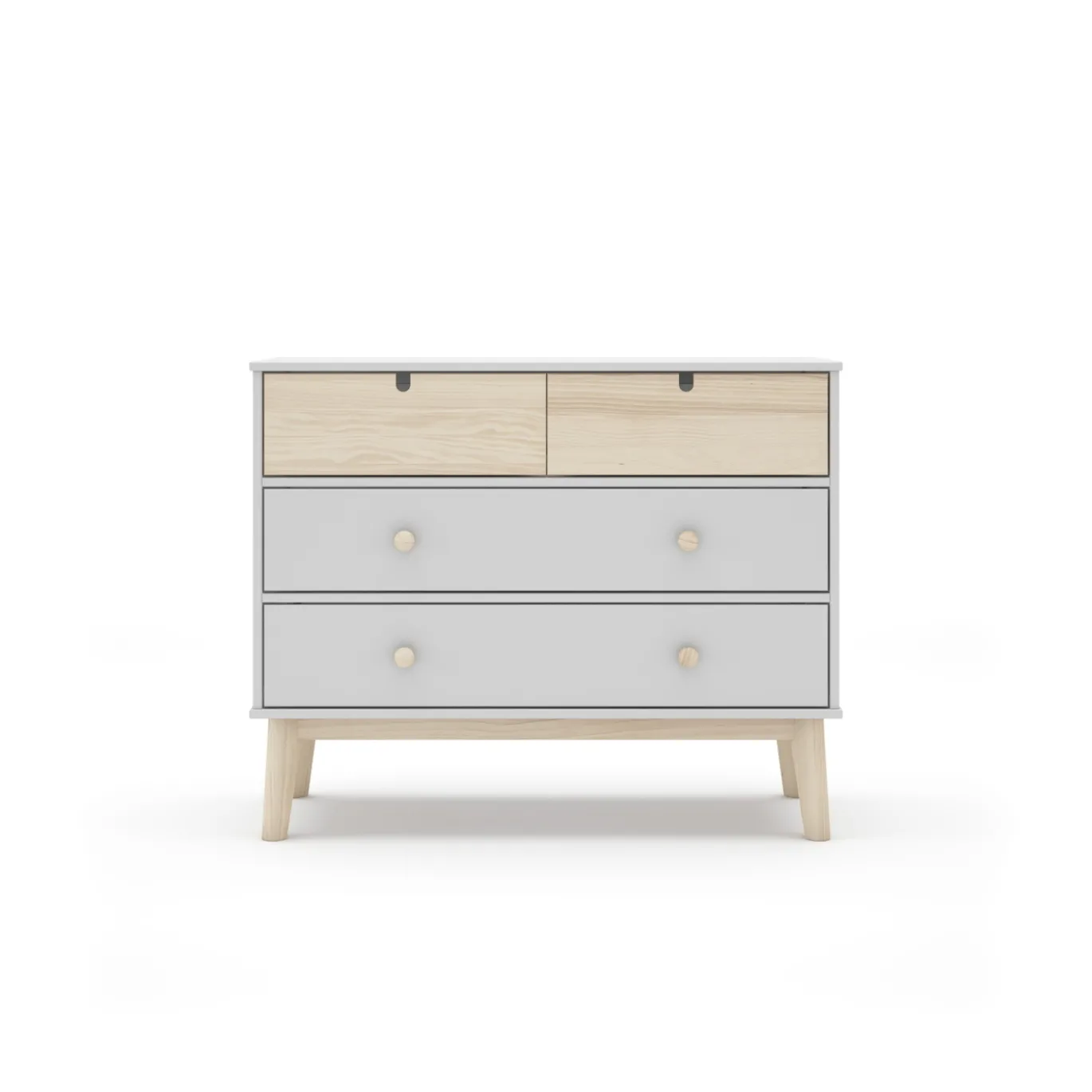 Kast Estefania 2+2L Wit Wax - Giga Meubel