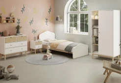 Kast Estefania 2+2L Wit Wax - Giga Meubel