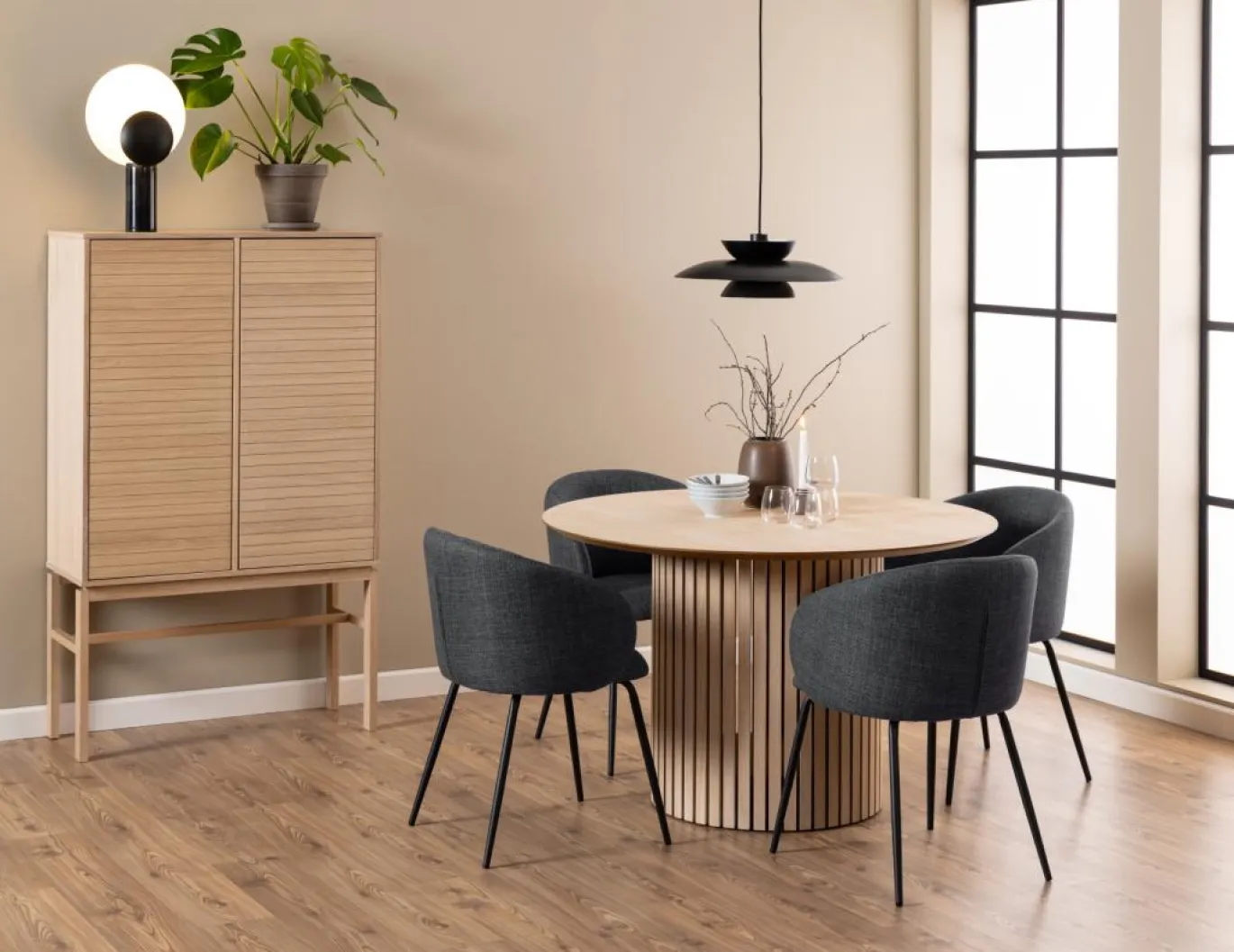 Kast Klevik Eikenfineer Wit 150cm - Giga Living