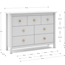Kast Max 3L Wit - Giga Meubel