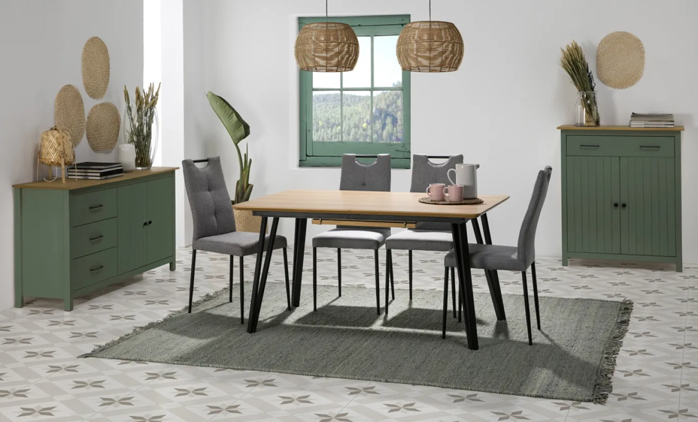 Kast Miranda 2d1dr Groen Wax - Giga Meubel