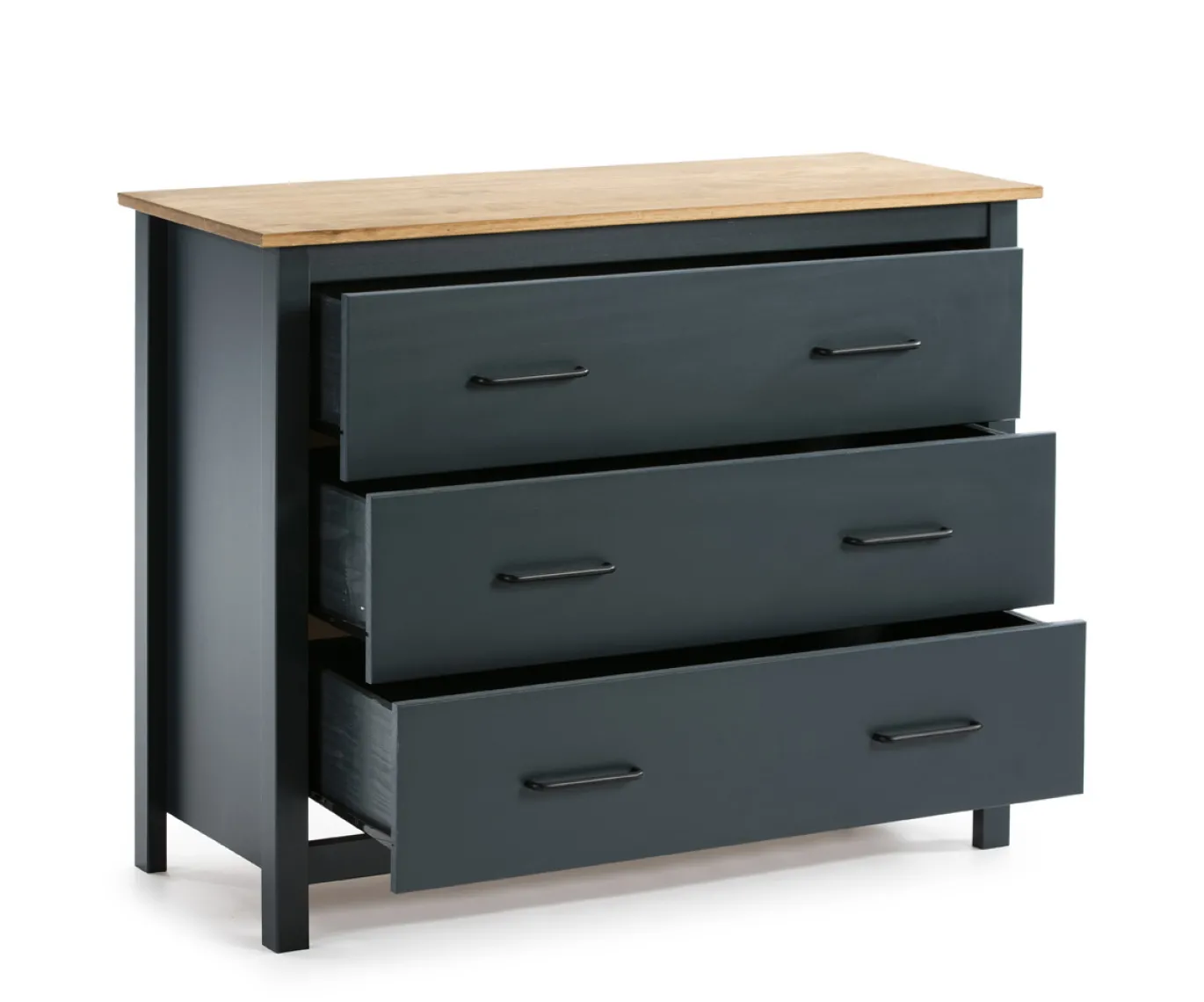 Kast Miranda 3L Blauw Wax - Giga Meubel