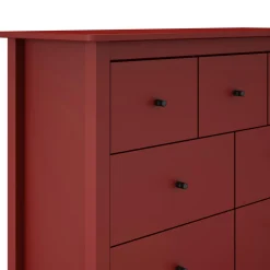 Kast Misti 4+3L Burgundy - Giga Meubel