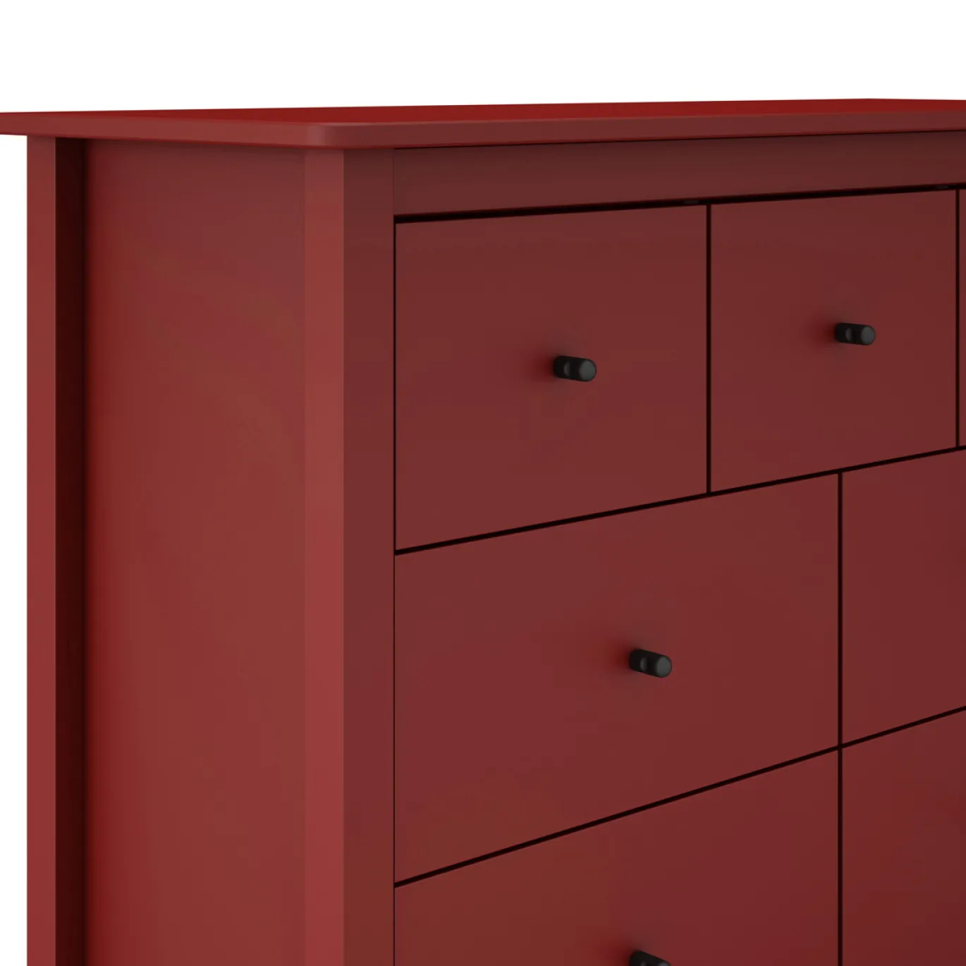 Kast Misti 4+3L Burgundy - Giga Meubel