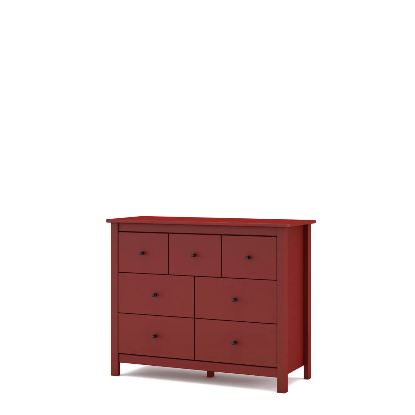 Kast Misti 4+3L Burgundy - Giga Meubel