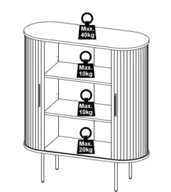 Kast Nola Naturel - Giga Living