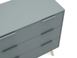 Kast Pisco 3L Khaki Groen/wit Wax - Giga Meubel