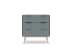 Kast Pisco 3L Khaki Groen/wit Wax - Giga Meubel