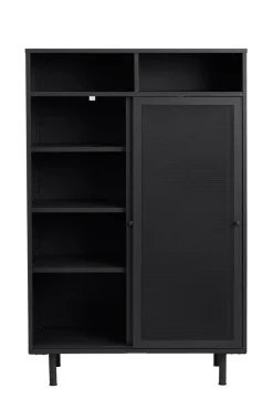 Kast Veep Zwart Metaal 140cm - Giga Living