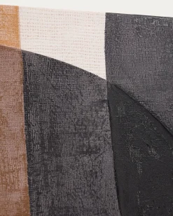Kave Home Abstract Doek Tonol Bruin 180x140cm