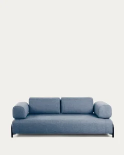 Kave Home Armleuning Bank Compo Blauw