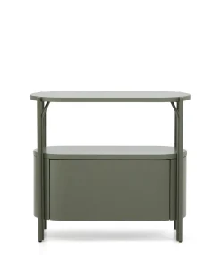Kave Home Badkamermeubel Arely met Stalen Structuur Groen Gelakt MDF 90x40cm