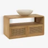 Kave Home Badkamermeubel Sabiela Massief Teakhout 86x45cm