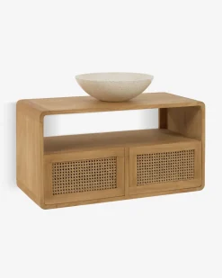 Kave Home Badkamermeubel Sabiela Massief Teakhout 86x45cm