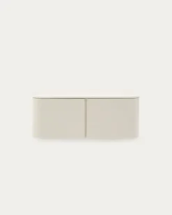 Kave Home Badkamermeubel Salaya Essenfineer Beige Gelakte 90x45cm