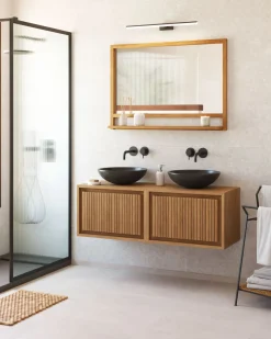 Kave Home Badkamermeubel Taciana Massief Teakhout 60x40cm