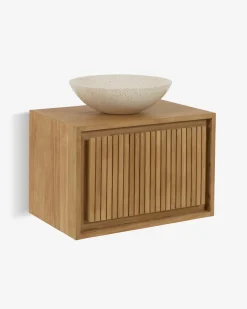 Kave Home Badkamermeubel Taciana Massief Teakhout 60x40cm