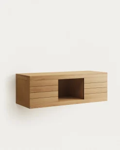Kave Home Badkamermeubel Yenit Massief Teakhout Natuurlijk 120x45cm