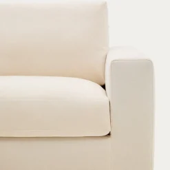 Kave Home Bank Alea 3-Zits Chenille Ecru