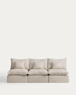 Kave Home Bank Anarela Linnen Beige 270cm
