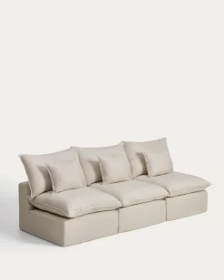Kave Home Bank Anarela Linnen Beige 270cm