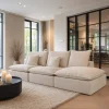 Kave Home Bank Anarela met Eindstuk Linnen Beige 270cm