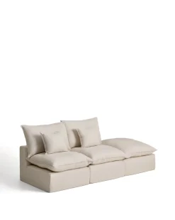 Kave Home Bank Anarela met Eindstuk Linnen Beige 270cm