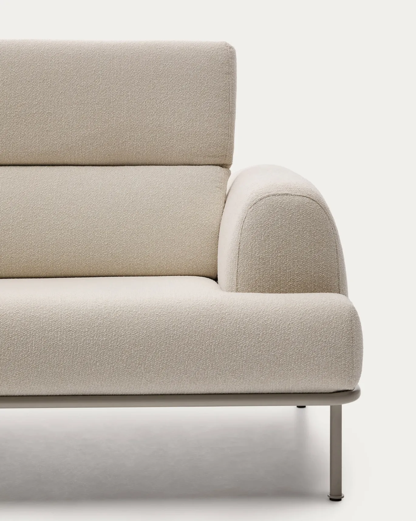 Kave Home Bank Aurum 3-Zits Ecru