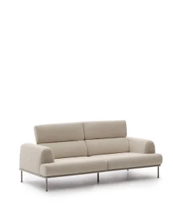 Kave Home Bank Aurum 3-Zits Ecru