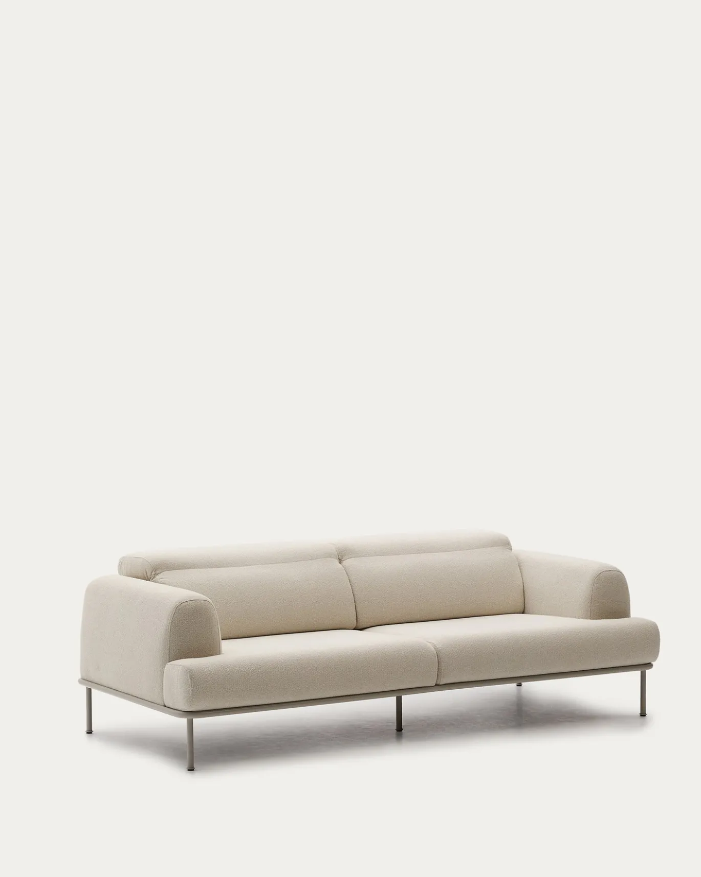 Kave Home Bank Aurum 3-Zits Ecru