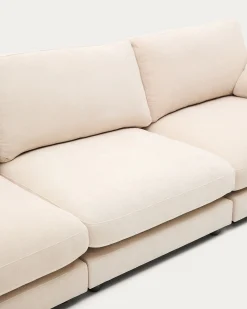 Kave Home Bank Gala 4-zits Beige Chenille 300cm