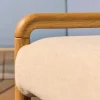 Kave Home Bankje Macaret Massief Eikenhout Naturel Afneembare Hoes 120cm