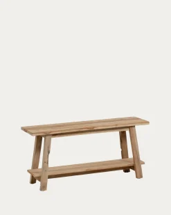 Kave Home Bankje Safara Massief Gerecycled Teakhout 100cm