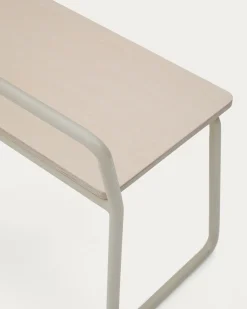 Kave Home Bankje Tinn Essenfineer met Beige Frame 75cm